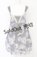 axes femme / 童話柄キャミチュニ M パープル O-25-07-21-045-AX-TO-OW-OS