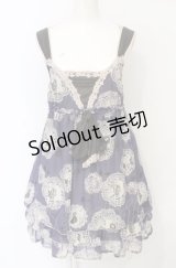 axes femme / 童話柄キャミチュニ M パープル O-25-07-21-045-AX-TO-OW-OS