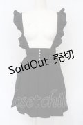 Ank Rouge / フリルサスペンダーミニスカート  クロ O-25-07-21-047-CA-SK-IG-OS