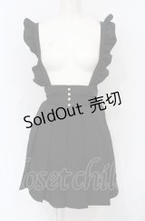 Ank Rouge / フリルサスペンダーミニスカート  クロ O-25-07-21-047-CA-SK-IG-OS