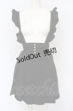 画像1: Ank Rouge / フリルサスペンダーミニスカート  クロ O-25-07-21-047-CA-SK-IG-OS
