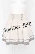 Ank Rouge / ダブルボタンミニスカート  ピンク×ブラウン O-25-07-21-056-CA-SK-IG-OS