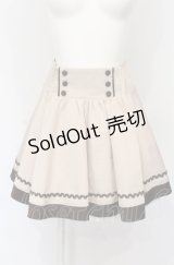 Ank Rouge / ダブルボタンミニスカート  ピンク×ブラウン O-25-07-21-056-CA-SK-IG-OS