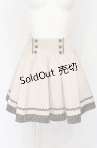 Ank Rouge / ダブルボタンミニスカート  ピンク×ブラウン O-25-07-21-056-CA-SK-IG-OS