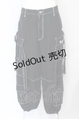 REFLEM / 2WAYワイドナイロンカーゴパンツ F ブラック O-25-07-21-059-PU-PA-OW-OS