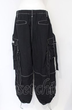 画像2: REFLEM / 2WAYワイドナイロンカーゴパンツ F ブラック O-25-07-21-059-PU-PA-OW-OS