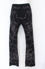 画像2: HYSTERIC GLAMOUR / FIRE BEAR柄ジャカード ニットパンツ  ブラック O-25-07-21-061-PU-PA-OW-ZT064 (2)