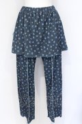 Candy Stripper / DRESSED UP FLOWER SKIRT PANTS　スカートパンツ 公式展開ブラック（緑みのある黒） F O-25-07-21-062-PU-PA-OW-OS