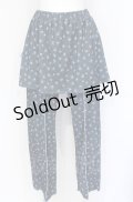 Candy Stripper / DRESSED UP FLOWER SKIRT PANTS　スカートパンツ 公式展開ブラック（緑みのある黒） F O-25-07-21-062-PU-PA-OW-ZT396