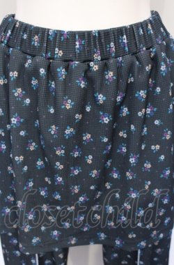 画像2: Candy Stripper / DRESSED UP FLOWER SKIRT PANTS　スカートパンツ 公式展開ブラック（緑みのある黒） F O-25-07-21-062-PU-PA-OW-OS