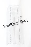 Candy Stripper / GINGHAM FLARE PANTS 2 ライトグレー O-25-07-21-063-PU-PA-OW-ZT406