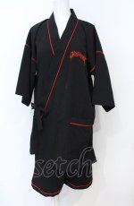 画像1: Grrr the Lipper / ≪赫夏≫甚平 F ブラック×レッド O-25-07-21-064-PU-TO-OW-ZT089 (1)