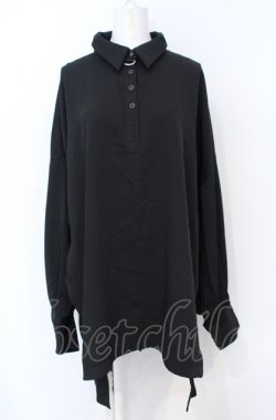 画像1: ililil / 下弦-blackshirt F ブラック O-25-07-21-065-PU-BL-OW-OS