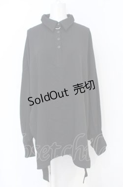 画像1: ililil / 下弦-blackshirt F ブラック O-25-07-21-065-PU-BL-OW-ZY