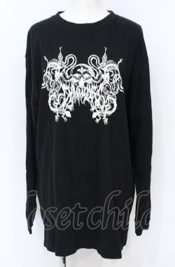画像1: DimMoire / Sickness ロンT F ブラック O-25-07-21-066-PU-TO-OW-OS