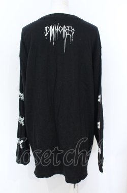 画像2: DimMoire / Sickness ロンT F ブラック O-25-07-21-066-PU-TO-OW-OS