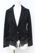 axes femme / リボンポケットカットジャケット M クロ O-25-07-21-068-AX-JA-OW-OS