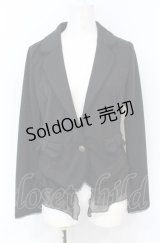 axes femme / リボンポケットカットジャケット M クロ O-25-07-21-068-AX-JA-OW-OS