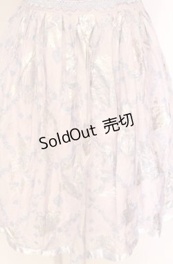 画像2: Secret Honey / 箔プリントワンピース  サックス×ラベンダー O-25-07-21-072-CA-OP-OW-ZT483