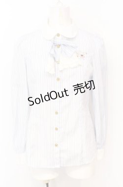 画像1: Secret Honey / 不思議の国のアリスコラボブラウス  サックス O-25-07-21-074-CA-BL-OW-OS