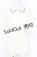 axes femme / トランプアイコン刺繍ブラウス M キナリ O-25-07-21-075-AX-BL-OW-OS