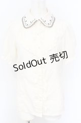 axes femme / トランプアイコン刺繍ブラウス M キナリ O-25-07-21-075-AX-BL-OW-OS