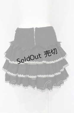 画像3: Ozz Croce / レースアップティアードスカート  ブラック O-25-07-21-081-OO-SK-OW-OS