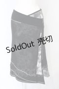 Ozz On / 転写プリントメッシュレイヤードスカート  ブラック O-25-07-21-085-OO-SK-OW-OS