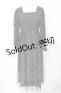 axes femme POETIQUE / 白雪姫ワンピース M クロ×ワイン O-25-07-21-093-AX-OP-OW-OS