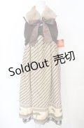 axes femme kawaii / ライオン・キングリボンワンピース M ベージュ O-25-07-21-097-AX-OP-OW-OS