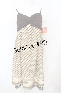 画像2: axes femme kawaii / ライオン・キングリボンワンピース M ベージュ O-25-07-21-097-AX-OP-OW-OS