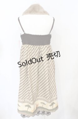 画像3: axes femme kawaii / ライオン・キングリボンワンピース M ベージュ O-25-07-21-097-AX-OP-OW-OS