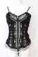 画像1: Ozz Croce / 薔薇刺繍レース切り替えビスチェキャミ  ブラック O-25-07-21-101-OO-TO-OW-OS (1)