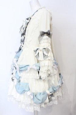画像5: BABY,THE STARS SHINE BRIGHT / アンリエッタ姫の舞踏会ワンピースドレス・キャノティエセット  シルキーホワイト×サックス O-25-07-21-108-BA-OP-IG-OS