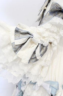 画像6: BABY,THE STARS SHINE BRIGHT / アンリエッタ姫の舞踏会ワンピースドレス・キャノティエセット  シルキーホワイト×サックス O-25-07-21-108-BA-OP-IG-OS