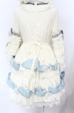 画像8: BABY,THE STARS SHINE BRIGHT / アンリエッタ姫の舞踏会ワンピースドレス・キャノティエセット  シルキーホワイト×サックス O-25-07-21-108-BA-OP-IG-OS