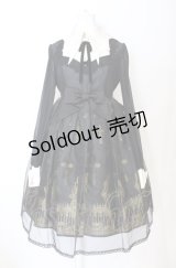 Angelic Pretty / Horror Gardenワンピース  クロ×ゴールド O-25-07-21-109-AP-OP-IG-OS
