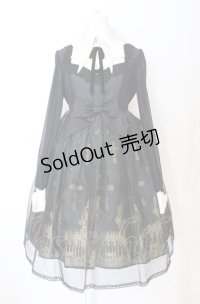 Angelic Pretty / Horror Gardenワンピース  クロ×ゴールド O-25-07-21-109-AP-OP-IG-OS