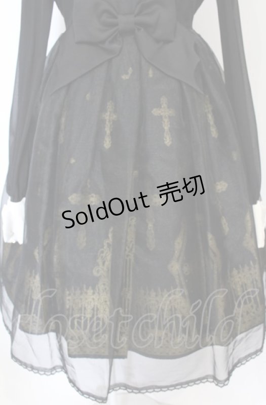 画像3: Angelic Pretty / Horror Gardenワンピース  クロ×ゴールド O-25-07-21-109-AP-OP-IG-OS (3)