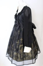 画像4: Angelic Pretty / Horror Gardenワンピース  クロ×ゴールド O-25-07-21-109-AP-OP-IG-OS (4)