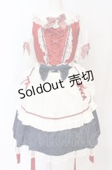 BABY,THE STARS SHINE BRIGHT / りんちゃんのグレーテルワンピースセット  えんじ×ネイビー×シロ O-25-07-21-110-BA-OP-IG-OS