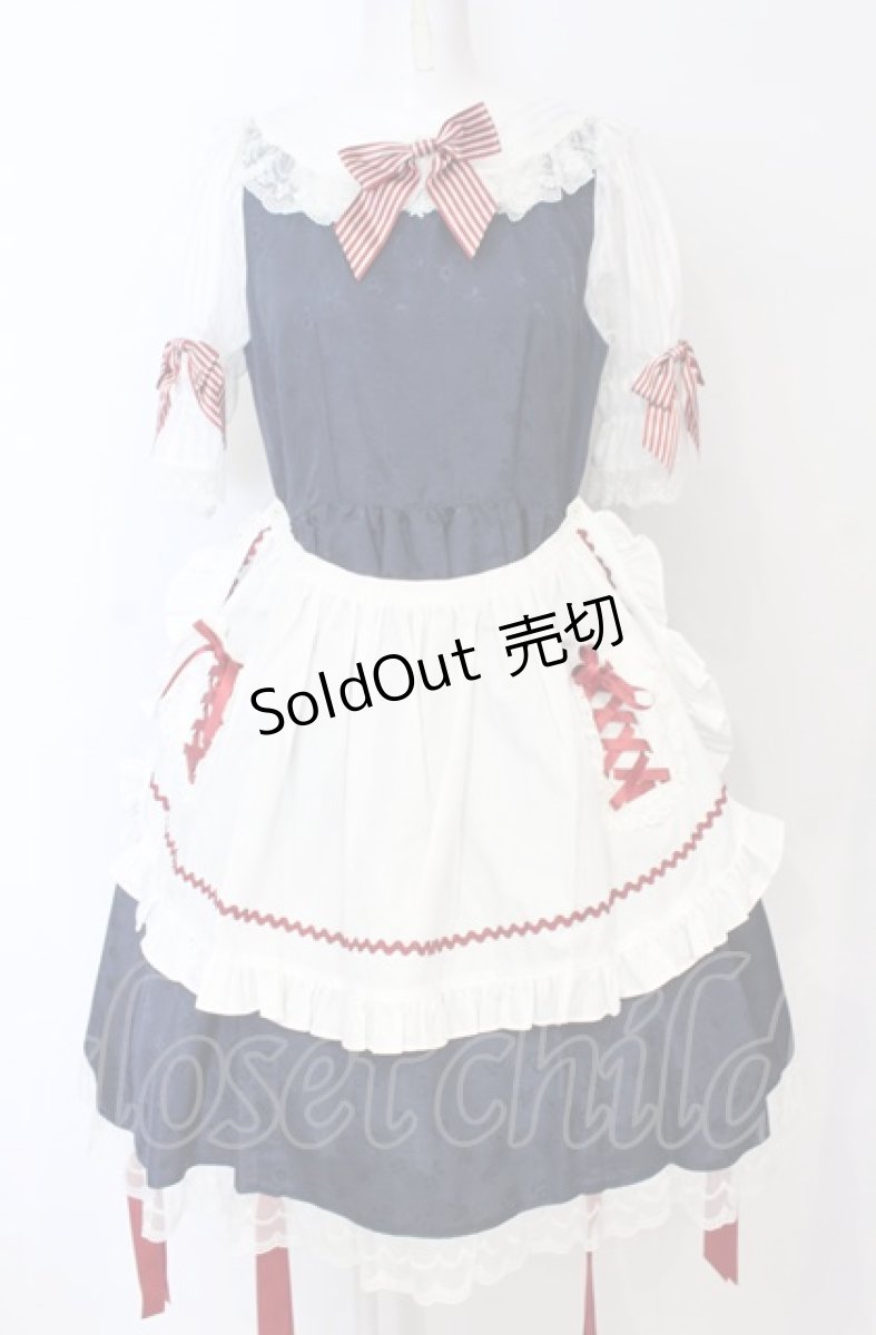 画像5: BABY,THE STARS SHINE BRIGHT / りんちゃんのグレーテルワンピースセット  えんじ×ネイビー×シロ O-25-07-21-110-BA-OP-IG-OS (5)