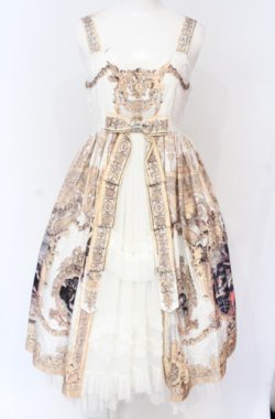 画像1: Krad Lanrete（海外ロリィタ） / Retentissement De Versailles II型ドレス M オフ O-25-07-21-116-LO-OP-IG-OS