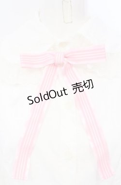 画像2: Angelic Pretty / Stripe Ribbonブラウス  シロ×ピンク O-25-07-21-121-AP-BL-IG-OS