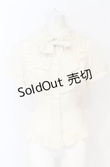 Innocent World / 丸衿ツインレースアップブラウス  アイボリー O-25-07-21-123-IW-BL-IG-OS