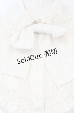 画像2: Innocent World / 丸衿ツインレースアップブラウス  アイボリー O-25-07-21-123-IW-BL-IG-OS