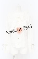 BABY,THE STARS SHINE BRIGHT / 時計うさぎのHEART TRUMPぐるりんリボンブラウス  オフ O-25-07-21-135-BA-BL-IG-OS