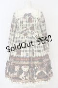 Angelic Pretty / British Bearワンピース  アイボリー O-25-07-21-140-AP-OP-IG-OS