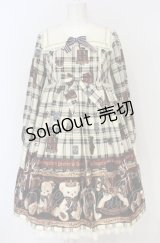 Angelic Pretty / British Bearワンピース  アイボリー O-25-07-21-140-AP-OP-IG-OS
