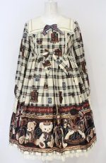画像1: Angelic Pretty / British Bearワンピース  アイボリー O-25-07-21-140-AP-OP-IG-OS (1)